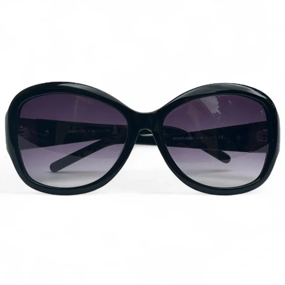 YTK Romeo Gigli Italian designer sunglasses Black Butterfly - Picture 2 of 8